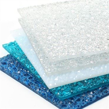 Feuille de polycarbonate en relief pour la décoration