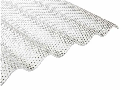 Feuille de toiture texturée en polycarbonate